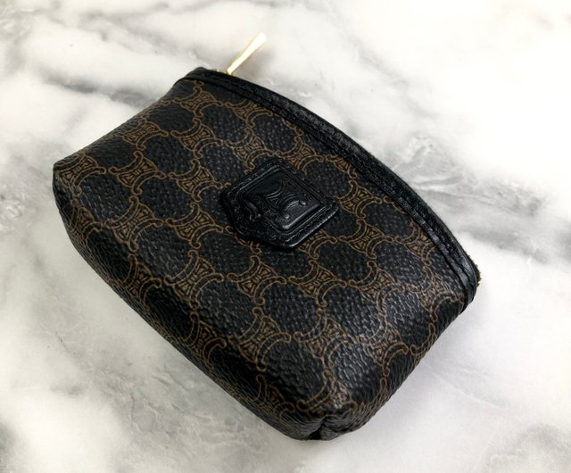CELINE セリーヌ　マカダム　ロゴ　コインケース　ブラック　vintage 激レア】CELINE セリーヌ コインケース ヴィンテージ 小銭入れ