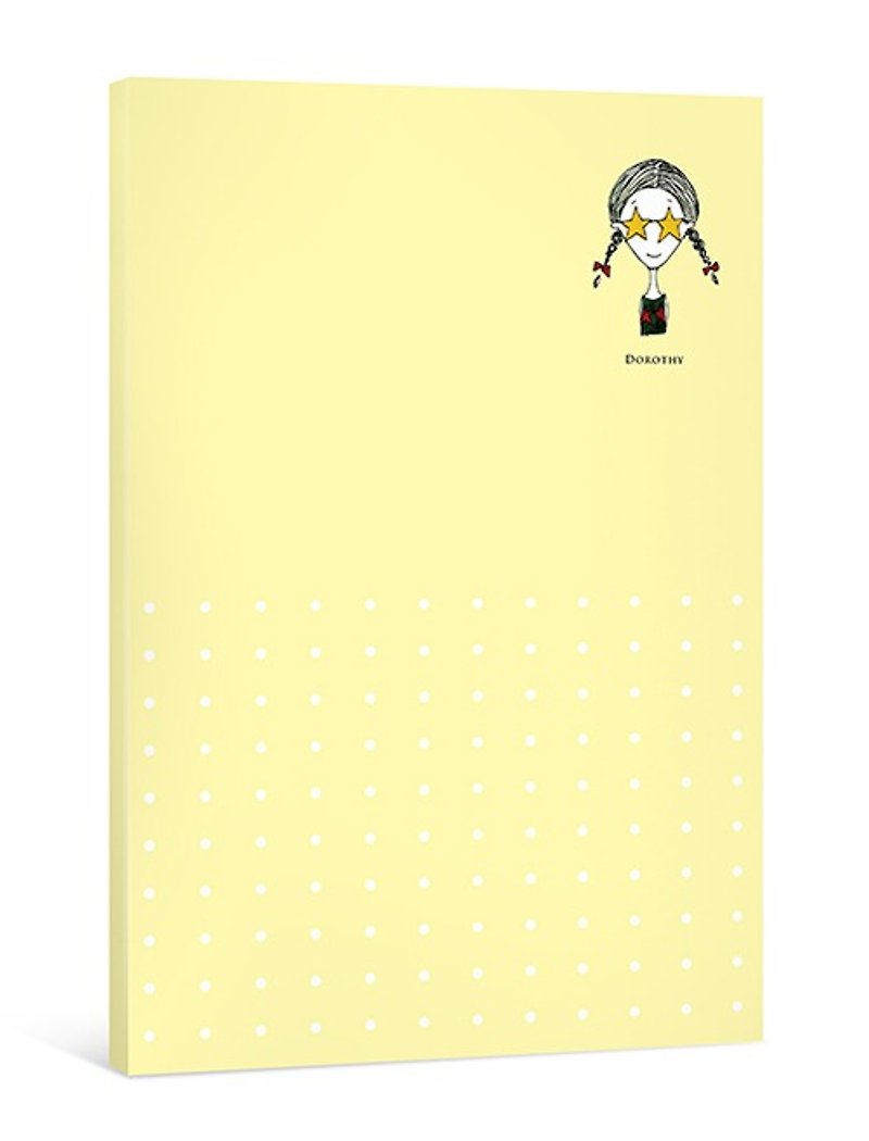 Dorothy Simple and Universal Monthly Notepad-Yellow (9AAAU0004) - สมุดบันทึก/สมุดปฏิทิน - กระดาษ สีเหลือง