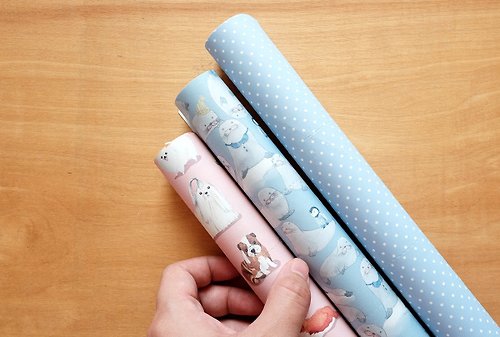 A PIECE(S) OF PAPER Reusable Wrapping papers (Collection 10) : Set of 3