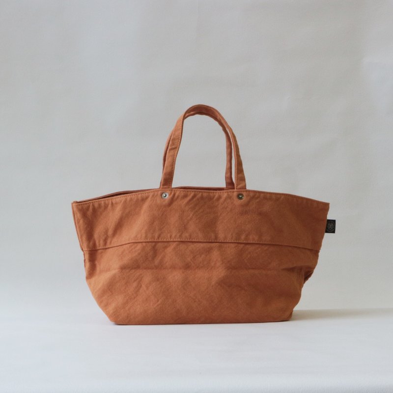 マルシェバッグ【2025秋冬限定カラー・レンガ】(VC-34) - 手提包/手提袋 - 棉．麻 咖啡色