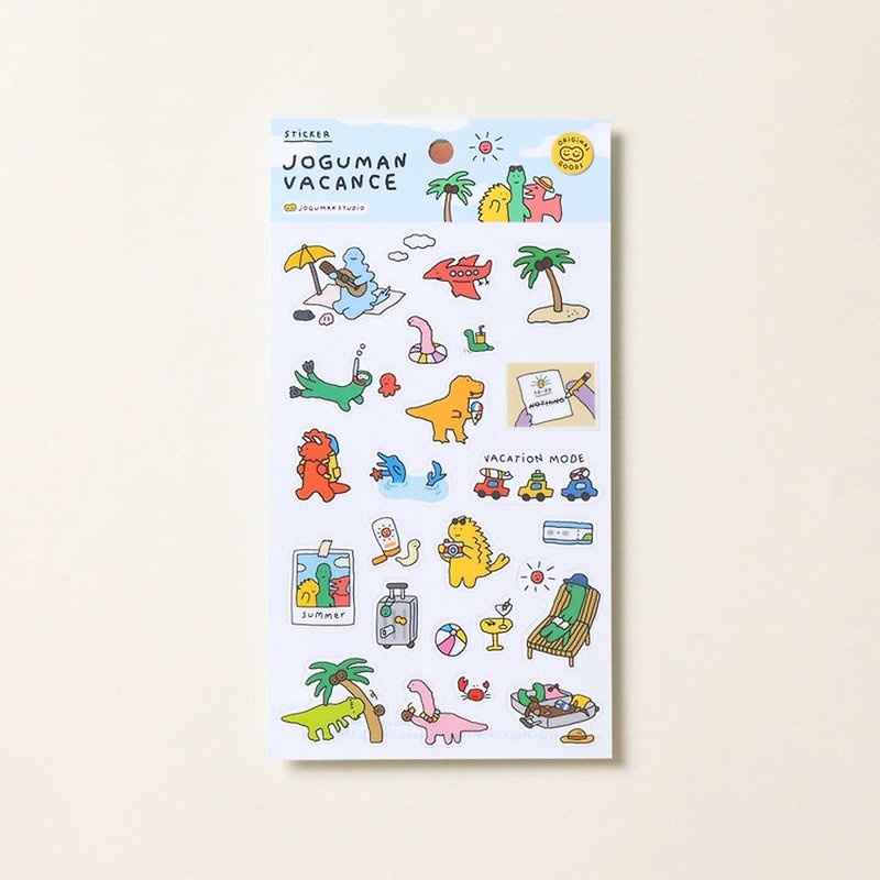 JOGUMAN - Tiny Dinosaur Holiday Sticker - Stickers - Other Materials 