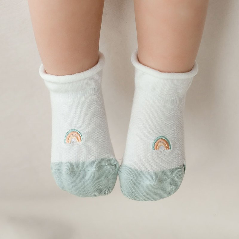 Happy Prince 韓國製 新Blazu捲邊嬰兒童短襪 - 嬰兒襪子 - 棉．麻 
