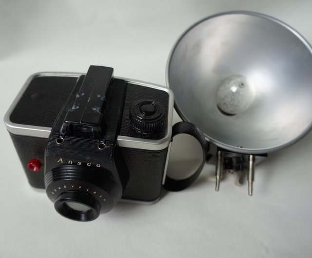 ★訳あり★エネスコ 電動オルゴール ビンテージ アンティーク カメラ アンティークカメラ1952年代アンスコレディフラッシュカメラ