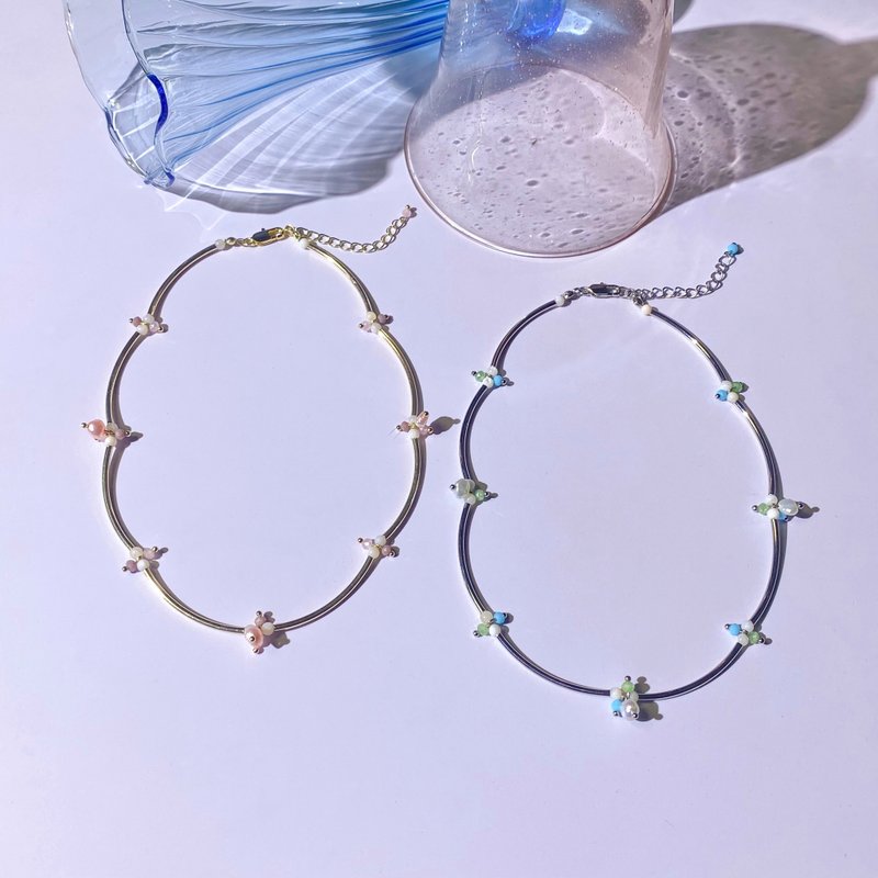 Necklace Macoroni - 項鍊 - 其他材質 銀色