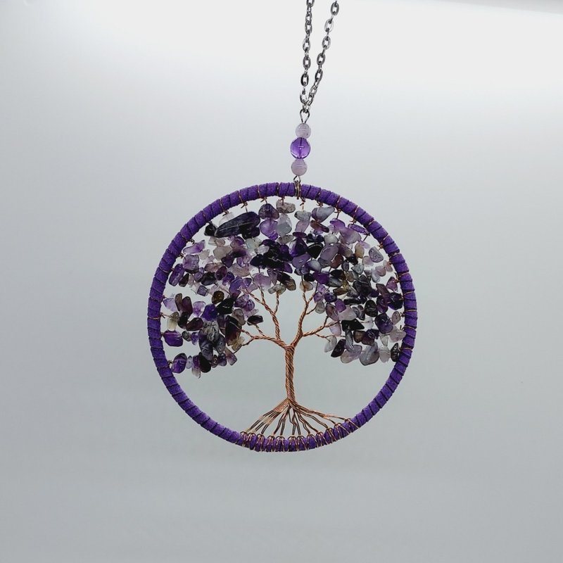 パープルトニック ドリーム ネット - 幸運をもたらすことができます - 置物 - クリスタル 