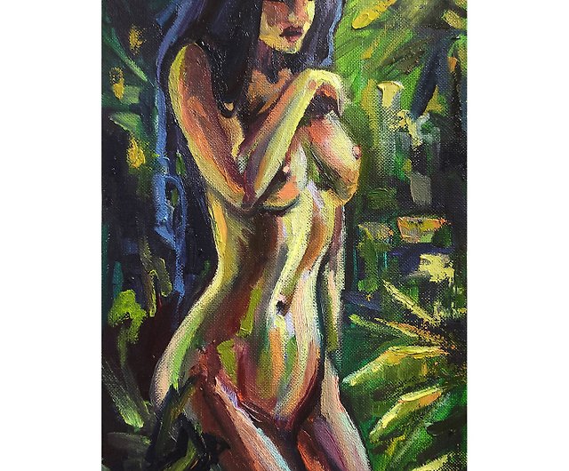 Painting erotic oil 585 Erotic