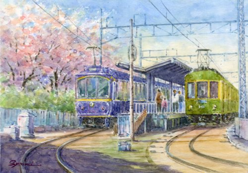 オーダーペイント 水彩画 エビネ