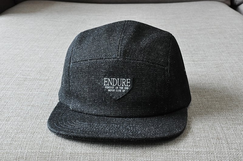 ENDURE /逆三角記号 - 帽子 - コットン・麻 ブラック