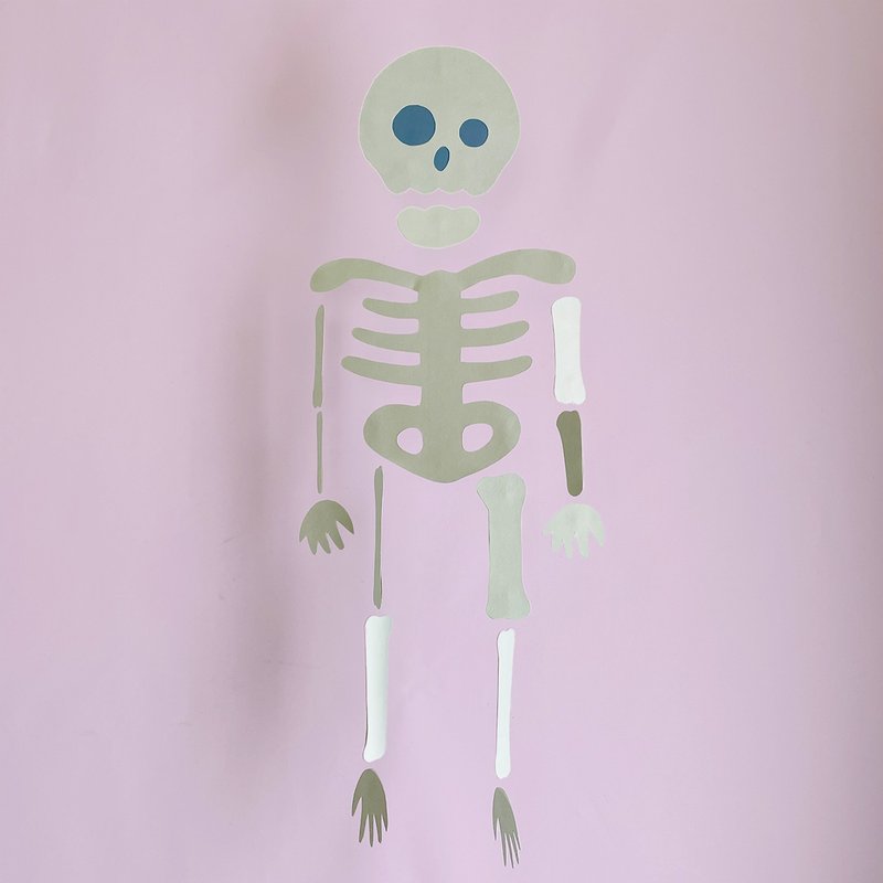 ゆらゆらガイコツさんのモビール  // ハロウィンにも // - 其他 - 紙 白色