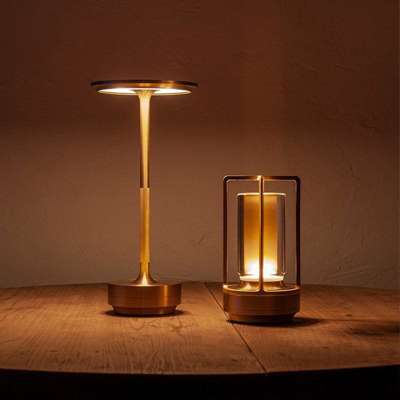 AMBIENTEC | TURN Brass Cordless Table Lamp Bronze - Lighting - Copper & Brass Gold