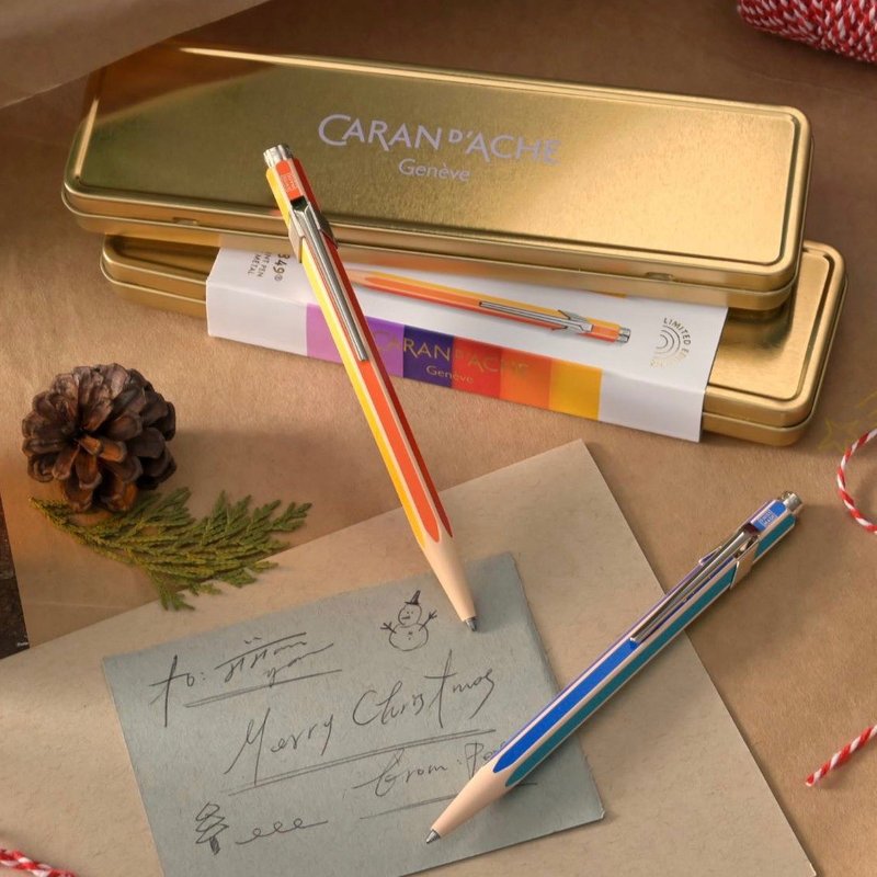 Swiss Caran d'ache 2022 Limited Color Treasure 849 ballpoint pen - Illustration, Painting & Calligraphy - Other Metals Orange