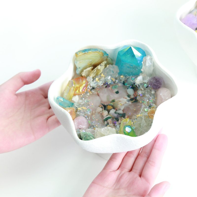 奧根魔法花盆栽~藍色光環 - 擺飾/家飾品 - 水晶 多色