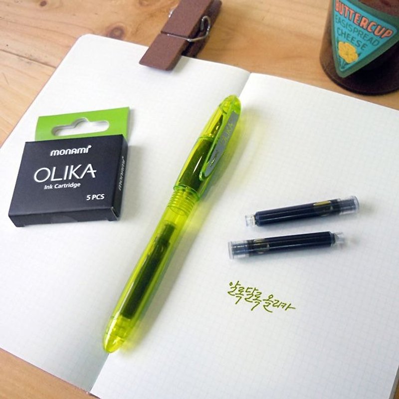 Monami-Rainbow Pen Ink Restricted Group - Olive Green, MNM22659B - ปากกาหมึกซึม - พลาสติก สีเขียว