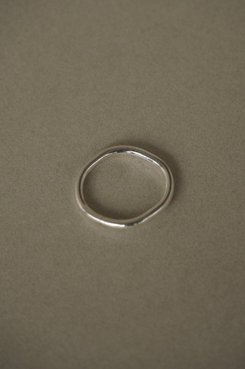 geometric ring - แหวนคู่ - เงินแท้ 