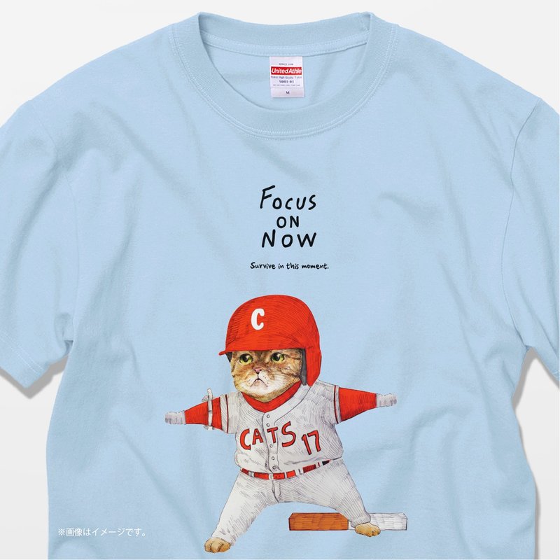 FOCUS ON NOW /コットンTシャツ - 女 T 恤 - 棉．麻 白色