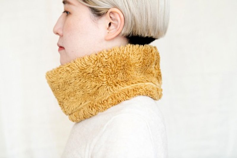 山桃染め　Organiccotton Fur ふわふわネックウォーマー【Short size】 - 其他 - 棉．麻 橘色