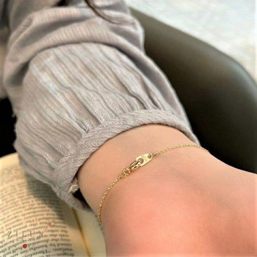 │Simple│Beautiful Moments• White Crystal• 14K Gold Note