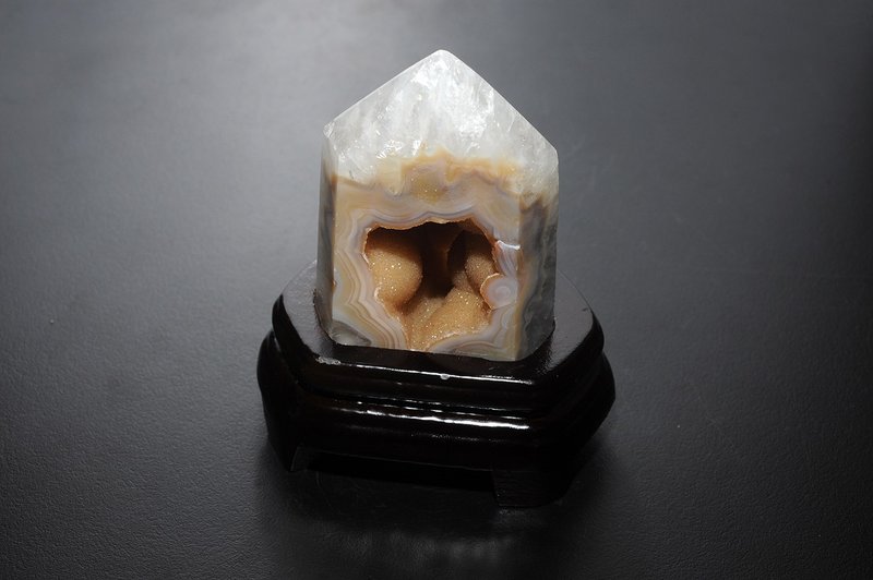瑪瑙聚寶盆晶洞 靈修 招財 破煞 防小人 - 擺飾/家飾品 - 寶石 