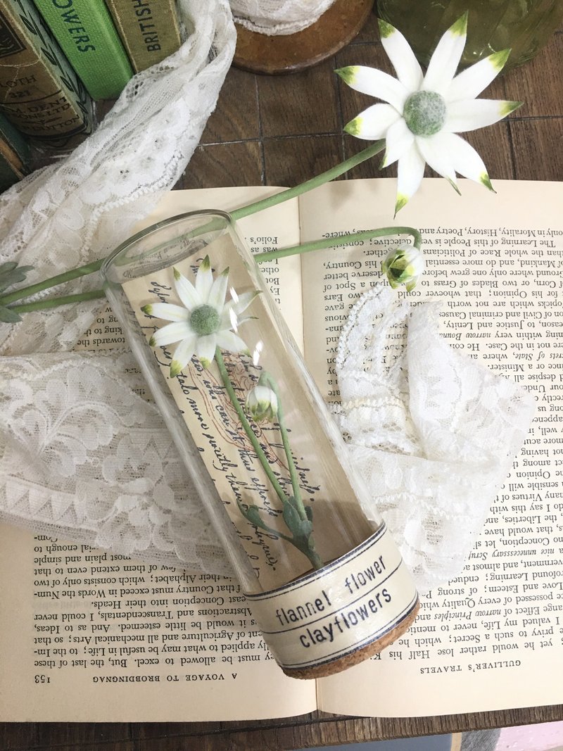 | Flower Picture Book─Test Tube Series | Flannel Flower/Clay Simulation Flower/Realistic Clay Flower/In Stock - Items for Display - Clay 