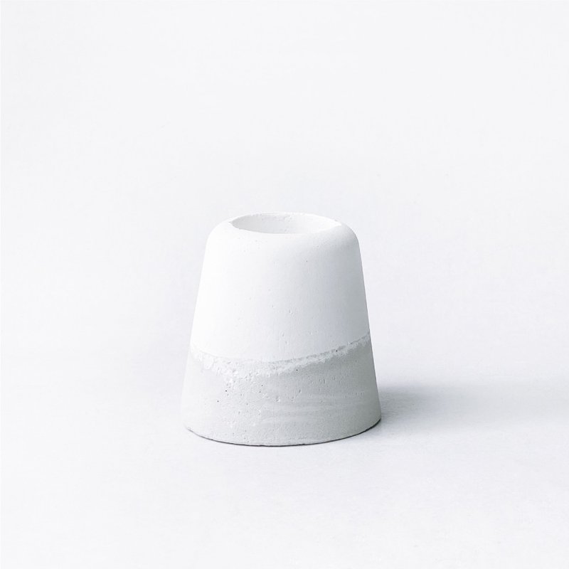 (預購) 白灰漸層系列 |  小山丘造型雙色漸層水泥盆器 - 盆栽/植栽 - 水泥 灰色