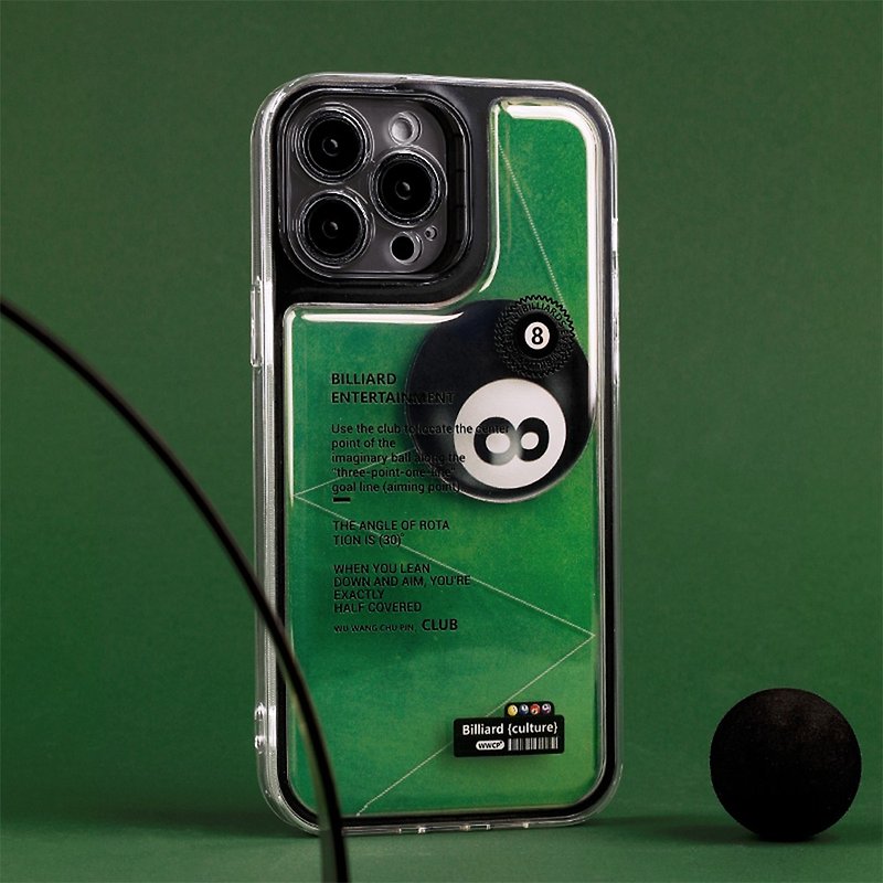 ビリヤード台 フローアブル 8 ボール iPhone ケース - スマホケース - その他の素材 