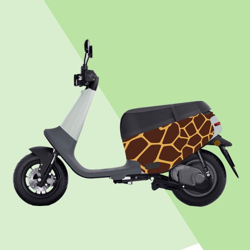 JB Design文創設計 gogoro防刮車套-iD18 長頸鹿
