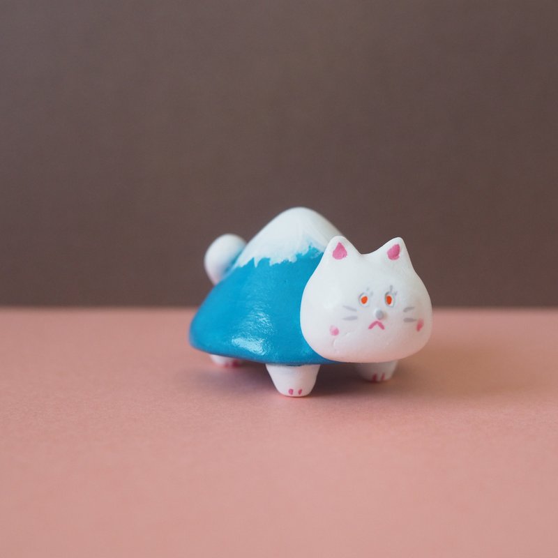 Mountain cat - 公仔/玩偶 - 黏土 藍色