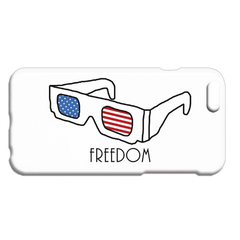 [iPhone ケース] freedom - スマホケース - プラスチック ホワイト