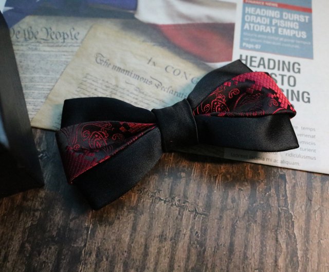 Red Silk Tie with Texture