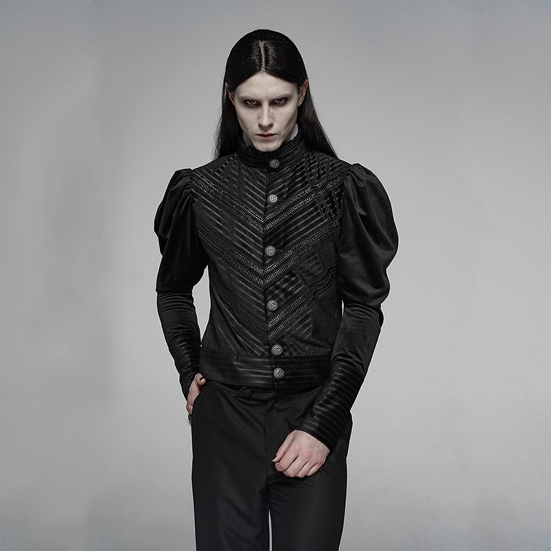 Gothic Fools Classic Short Shirt - Men's Shirts - Other Materials Black