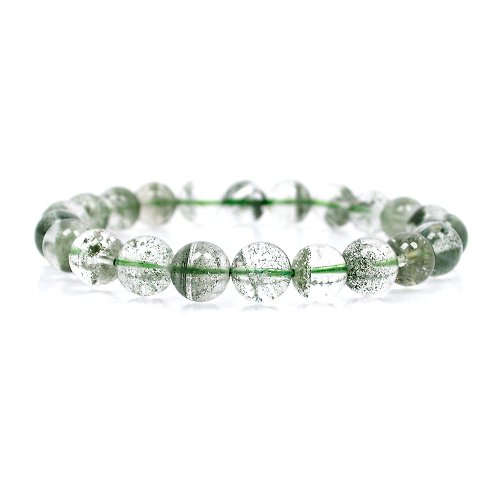正佳珠寶 Gemsrich Jewelry 【正佳珠寶】綠幽靈 頂級滿天星綠幽靈 9mm 正財開運 手珠