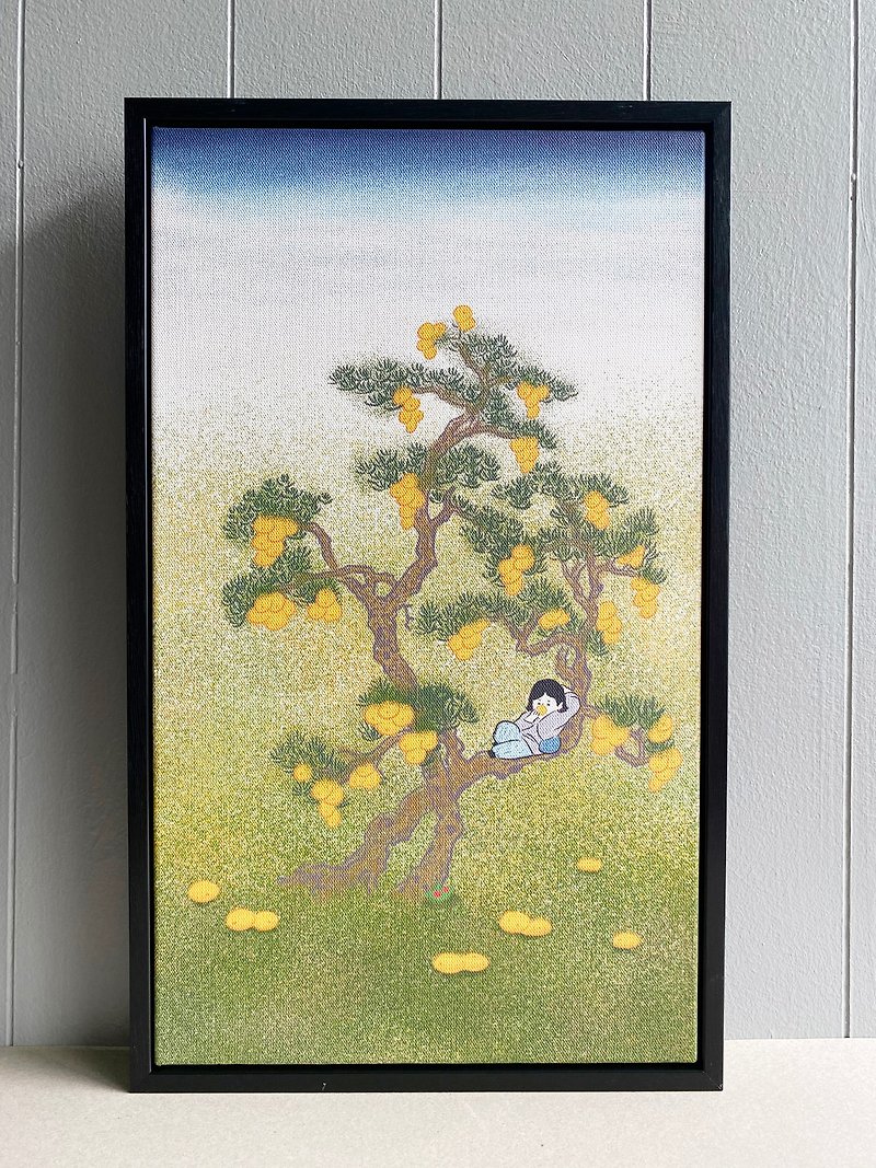 Artistic micro-jet / copy painting / home furnishing decoration-[Ginseng Valley Series] Orange Tree - โปสเตอร์ - วัสดุอื่นๆ สีส้ม