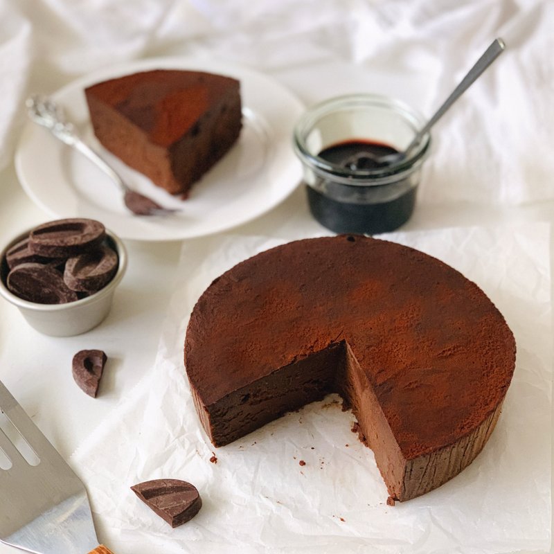 【MissKuKu】Valrhona Raw Chocolate Cake (6 inches)_New Year event in progress - Cake & Desserts - Fresh Ingredients Brown