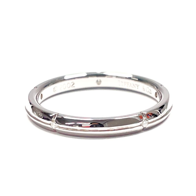 【日本直送 中古美品】12.5号 ティファニー TIFFANY&Co. リング・指輪 ストリー メリカ 5Pダイヤ K18ホワイトゴールド/ダイヤモンド - 戒指 - 貴金屬 銀色