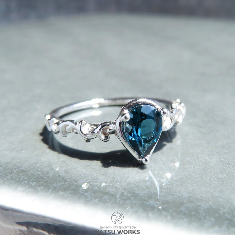ロンドンブルー トパーズ リング / London Blue Topaz Ring - 戒指 - 寶石 藍色