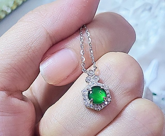 Big hot sale emerald pendant