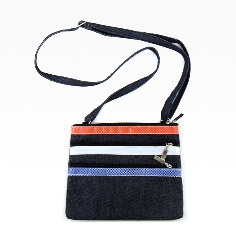 rwb330 X amm - rwb stripe zipper bag - กระเป๋าแมสเซนเจอร์ - วัสดุอื่นๆ 
