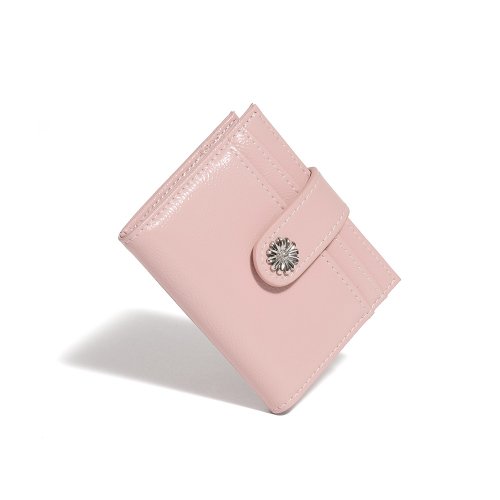 LEMASQUE Mini Daisy Photo Slot Card Holder Card Wallet babypink