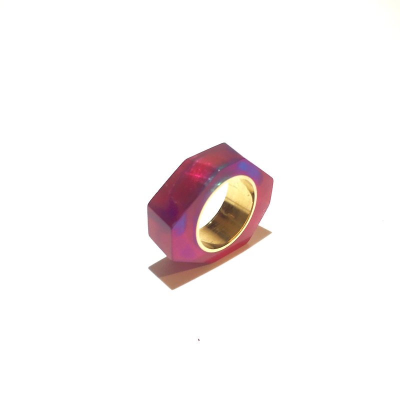 PRISM ring gold purple - แหวนทั่วไป - โลหะ สีม่วง