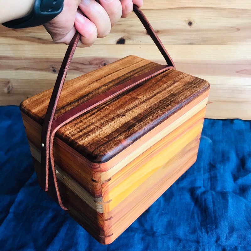 Taiwan Fir-Wooden Box (Wide Version) - กล่องข้าว - ไม้ 