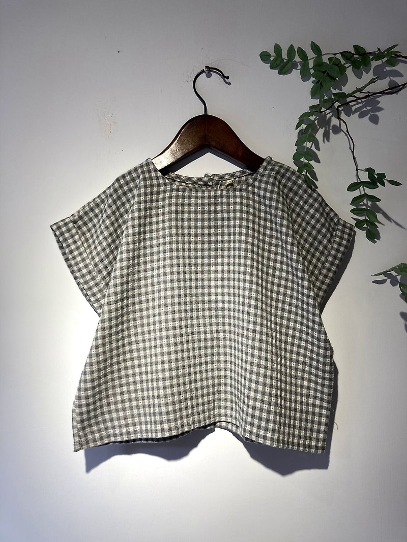 Tong cotton Linen gown - เสื้อผู้หญิง - ผ้าฝ้าย/ผ้าลินิน สีเทา