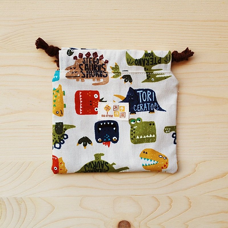 Dinosaur World Bunch Pocket (Small) - กระเป๋าเครื่องสำอาง - ผ้าฝ้าย/ผ้าลินิน หลากหลายสี