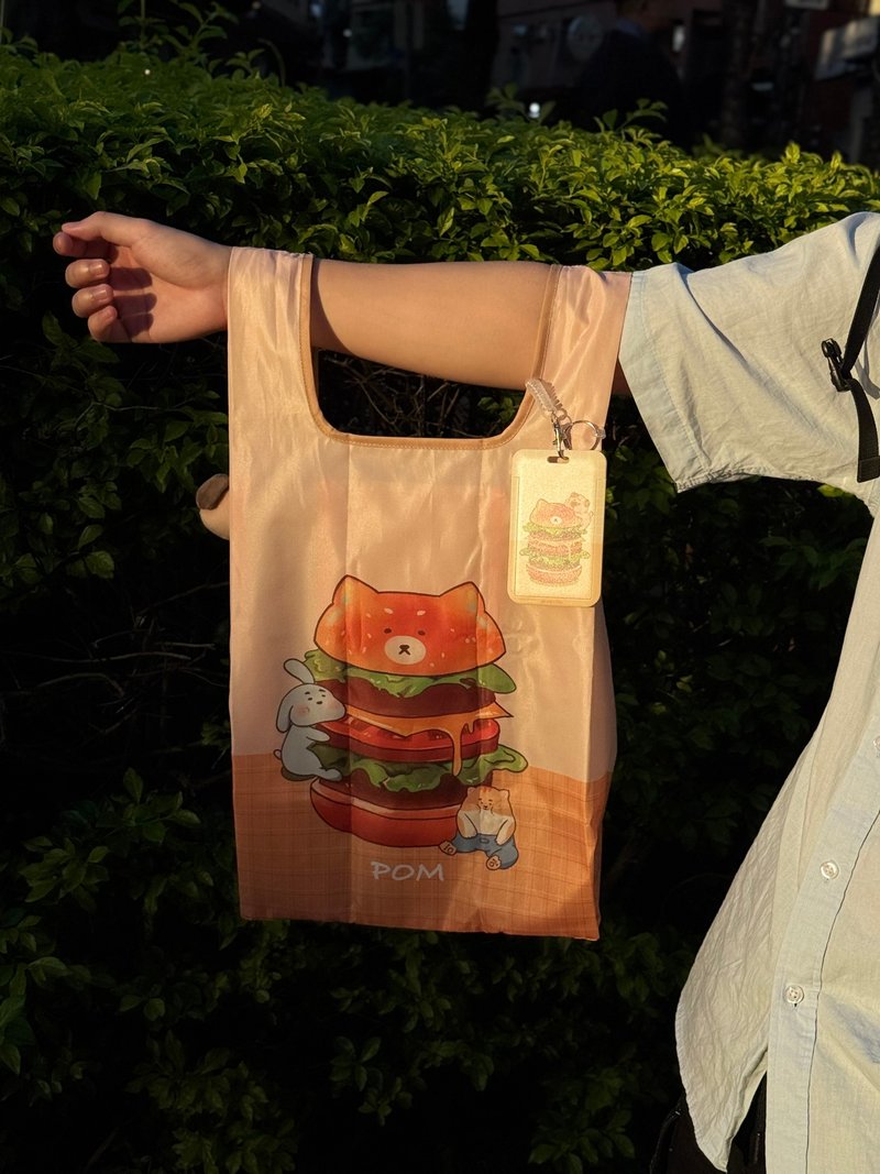 2.0防潑水雙面購物袋-加大、有內袋 - 手提包/手提袋 - 尼龍 橘色