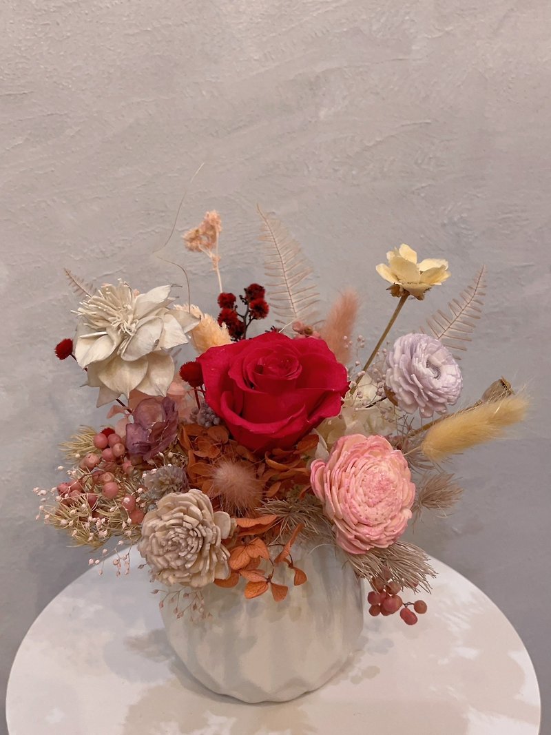 New Year Flower Gifts/Preserved Flowers/Early Bird Price - Dried Flowers & Bouquets - Other Materials Red