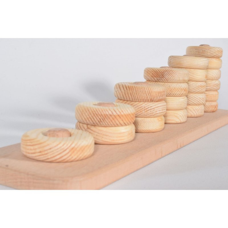 Wooden Abacus Arithmetic Counting, Montessori Toy, Wooden Intelligence Game - 寶寶/兒童玩具/玩偶 - 木頭 咖啡色