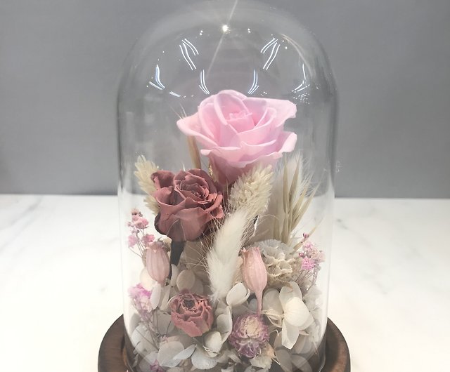 Eternal Flower Cup】Pink Rose Cup - Shop WHAT_FUN Items for Display - Pinkoi