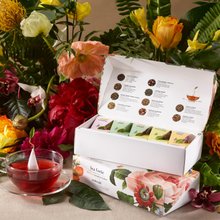 Tea Forte 10個入りピラミッド型シルクティーバッグギフトボックス - ジュビリー