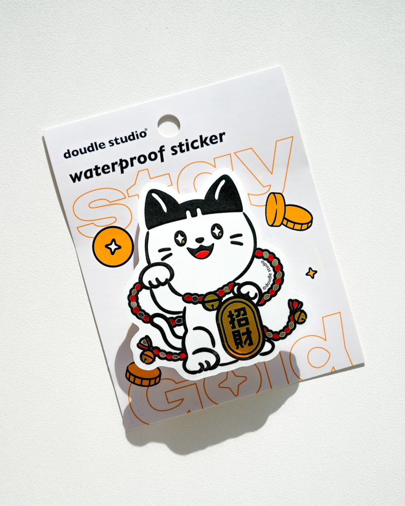 防水光沢ステッカー - 招き猫 - ステッカー・シール - 紙 