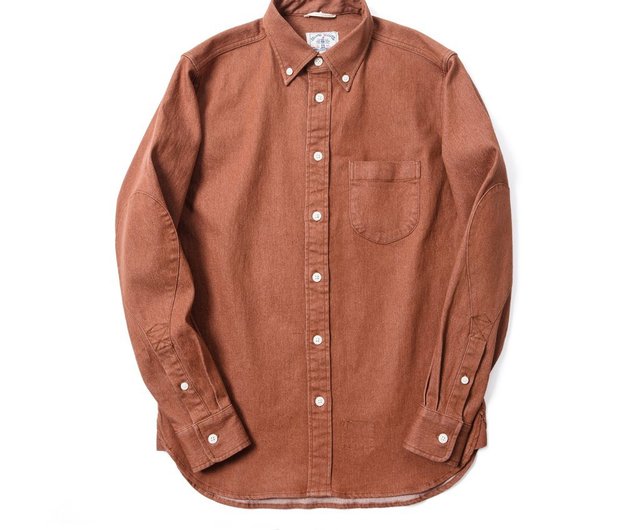 denim shirt with elbow patches
