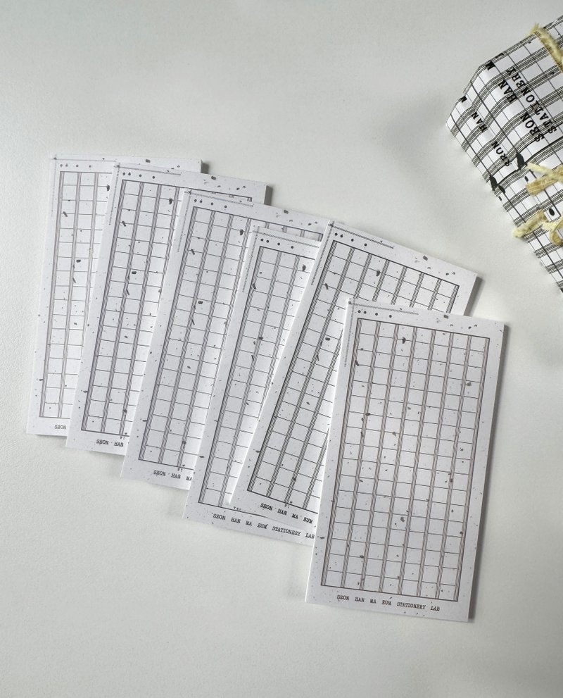 Pastel Color Freckle Pattern Squared Manuscript Paper Memo Pad 65 x 120 mm - 便條紙/便利貼 - 紙 多色